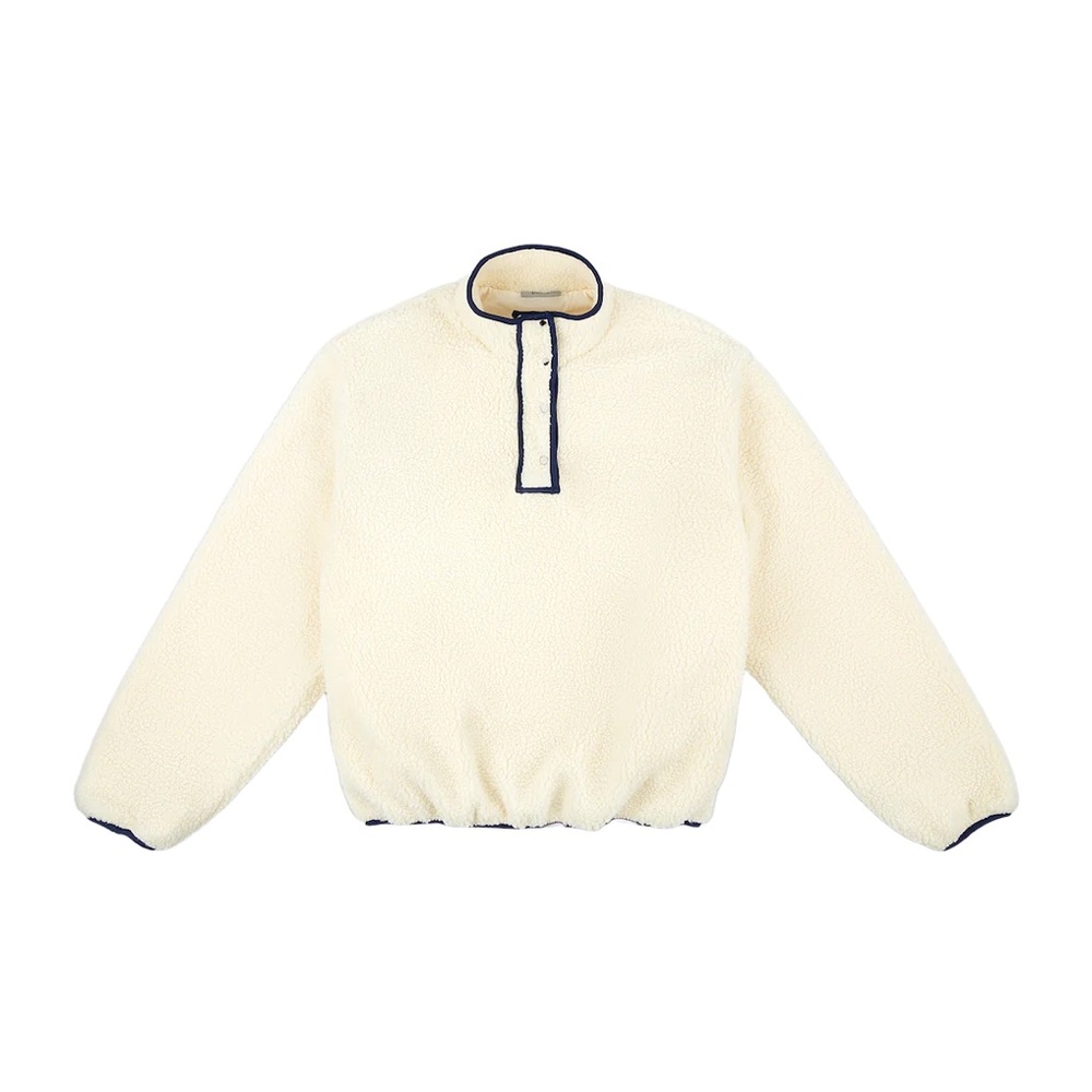 Parke White/Navy Fleece!